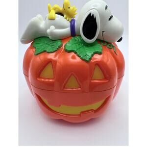 Whitman’s Candies Collectible Snoopy on Jack-O-Lantern Bank